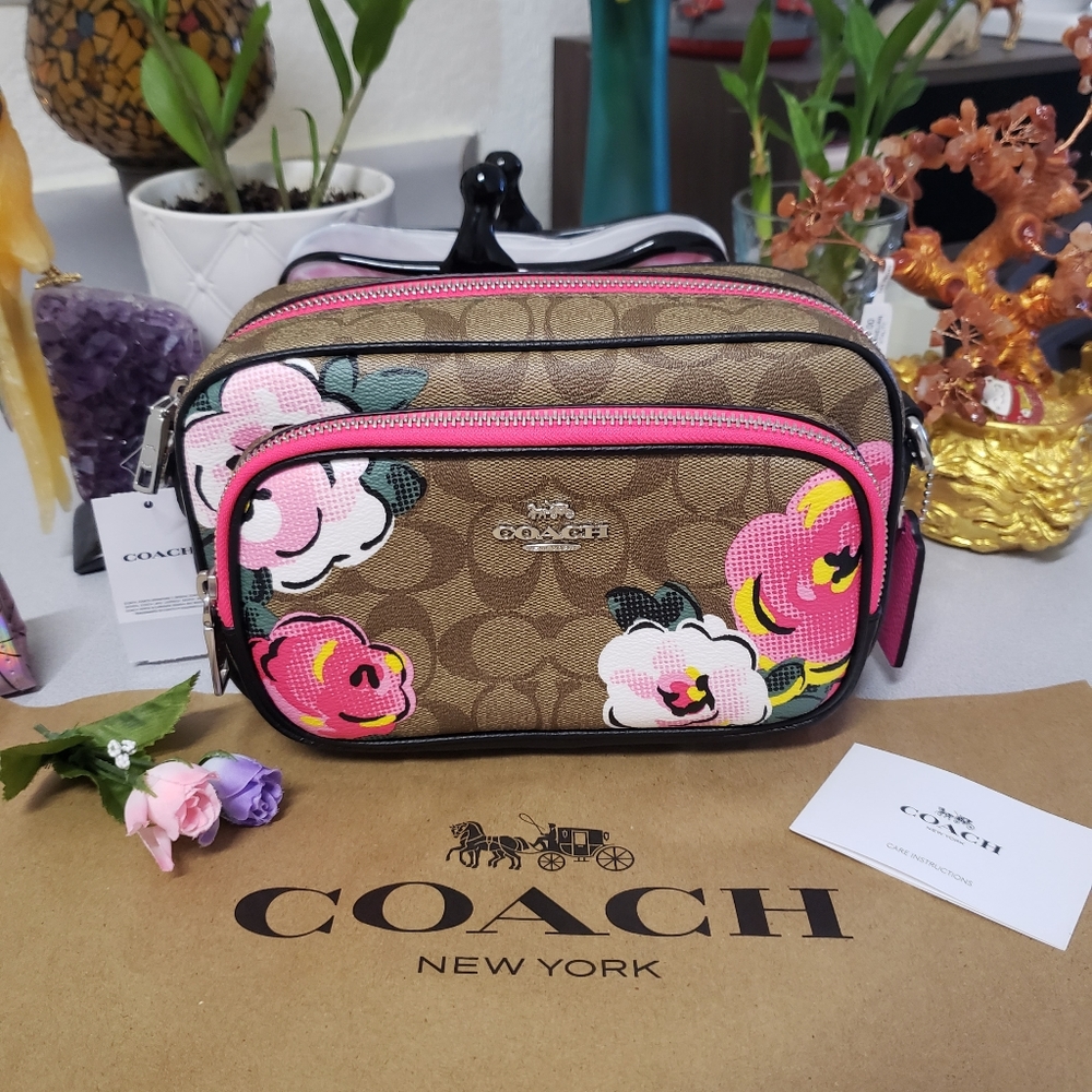 NWT Coach Court Floral Crossbody - Picture 8 of 11